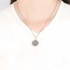 Tibetan 925 Sterling Silver Double Dorje Vajra Blessing Necklace Tibetan 925 Sterling Silver Double Dorje Vajra Blessing Necklace
