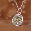 Tibetan 925 Sterling Silver Double Dorje Vajra Blessing Necklace Tibetan 925 Sterling Silver Double Dorje Vajra Blessing Necklace