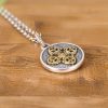 Tibetan 925 Sterling Silver Double Dorje Vajra Blessing Necklace Tibetan 925 Sterling Silver Double Dorje Vajra Blessing Necklace