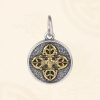 Tibetan 925 Sterling Silver Double Dorje Vajra Blessing Necklace Tibetan 925 Sterling Silver Double Dorje Vajra Blessing Necklace