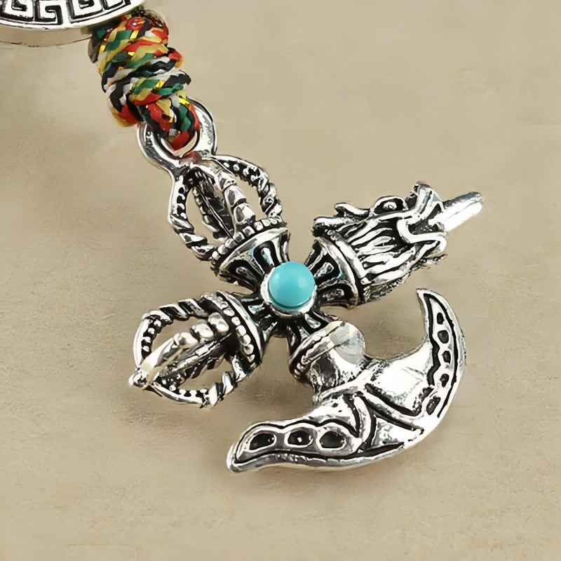 Tibetan Alloy Vajra Car Hanging Decoration Tibetan Alloy Vajra Car Hanging Decoration