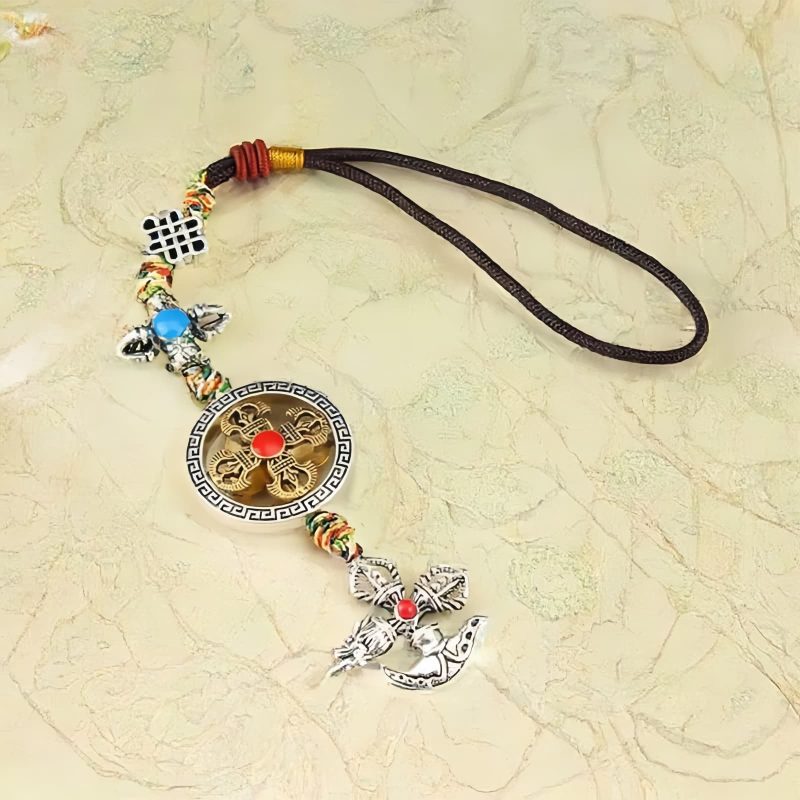 Tibetan Alloy Vajra Car Hanging Decoration Tibetan Alloy Vajra Car Hanging Decoration