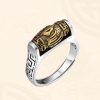 Tibetan Carved Rotatable Purity Ring Tibetan Carved Rotatable Purity Ring