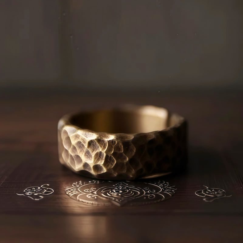 Tibetan Copper Brass Luck Ring Tibetan Copper Brass Luck Ring
