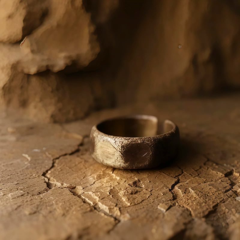 Tibetan Copper Brass Wealth Ring Tibetan Copper Brass Wealth Ring