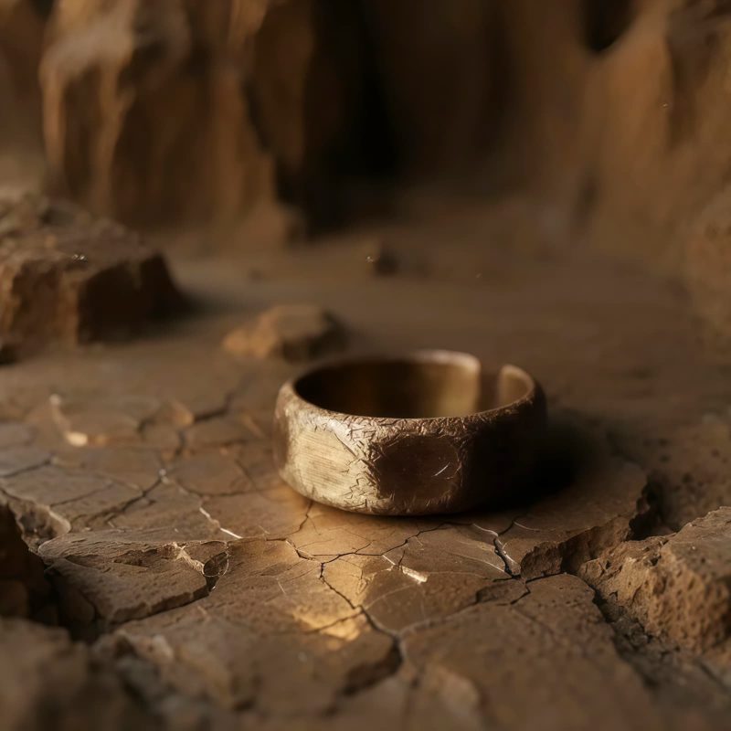 Tibetan Copper Brass Wealth Ring Tibetan Copper Brass Wealth Ring