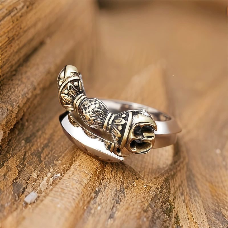 Tibetan Copper Dorje Vajra Adjustable Ring Tibetan Copper Dorje Vajra Adjustable Ring