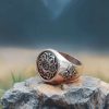 Tibetan Copper Om Mani Padme Hum Rotatable Ring Tibetan Copper Om Mani Padme Hum Rotatable Ring
