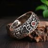 Tibetan Copper Wealth Ring with Ruby Tibetan Copper Wealth Ring with Ruby