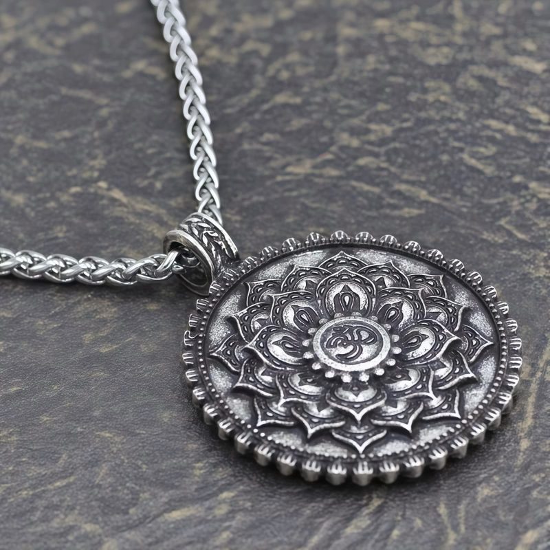 Tibetan Love Peace Flower Necklace Tibetan Love Peace Flower Necklace