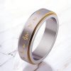 Tibetan Mantra Rotatable Titanium Steel Ring Tibetan Mantra Rotatable Titanium Steel Ring