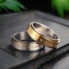 Tibetan Mantra Rotatable Titanium Steel Ring Tibetan Mantra Rotatable Titanium Steel Ring