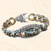 Pulsera Tibetana de Ágata Dzi de Nueve Ojos y Turquesa para Protección Tibetan Nine-Eye Dzi Bead Turquoise Protection Bracelet