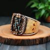 Tibetan Nine-Eye Dzi Rotatable Wealth Ring Tibetan Nine-Eye Dzi Rotatable Wealth Ring