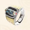 Tibetan Nine-Eye Dzi Rotatable Wealth Ring Tibetan Nine-Eye Dzi Rotatable Wealth Ring