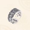 Tibetan Om Mani Padme Hum Adjustable Peace Ring Tibetan Om Mani Padme Hum Adjustable Peace Ring