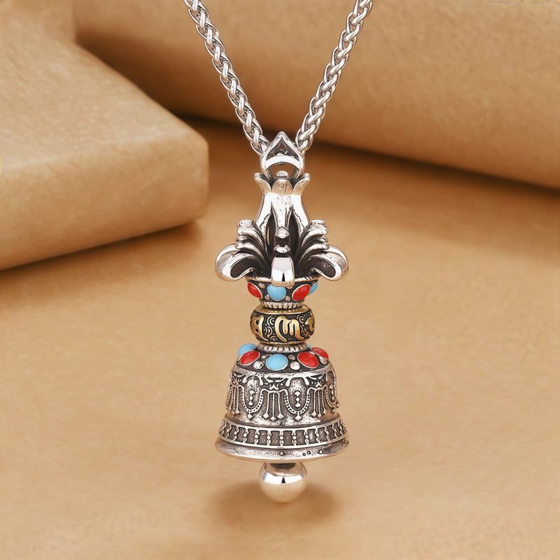 Tibetan Om Mani Padme Hum Dorje Vajra Strength Necklace Pendant Tibetan Om Mani Padme Hum Dorje Vajra Strength Necklace Pendant