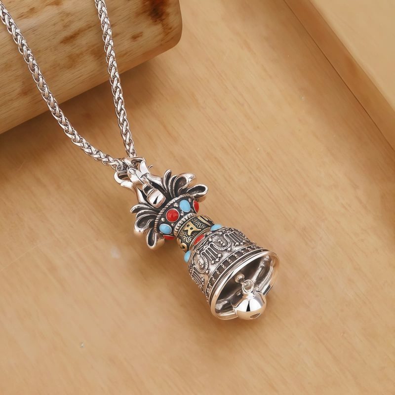 Tibetan Om Mani Padme Hum Dorje Vajra Strength Necklace Pendant Tibetan Om Mani Padme Hum Dorje Vajra Strength Necklace Pendant