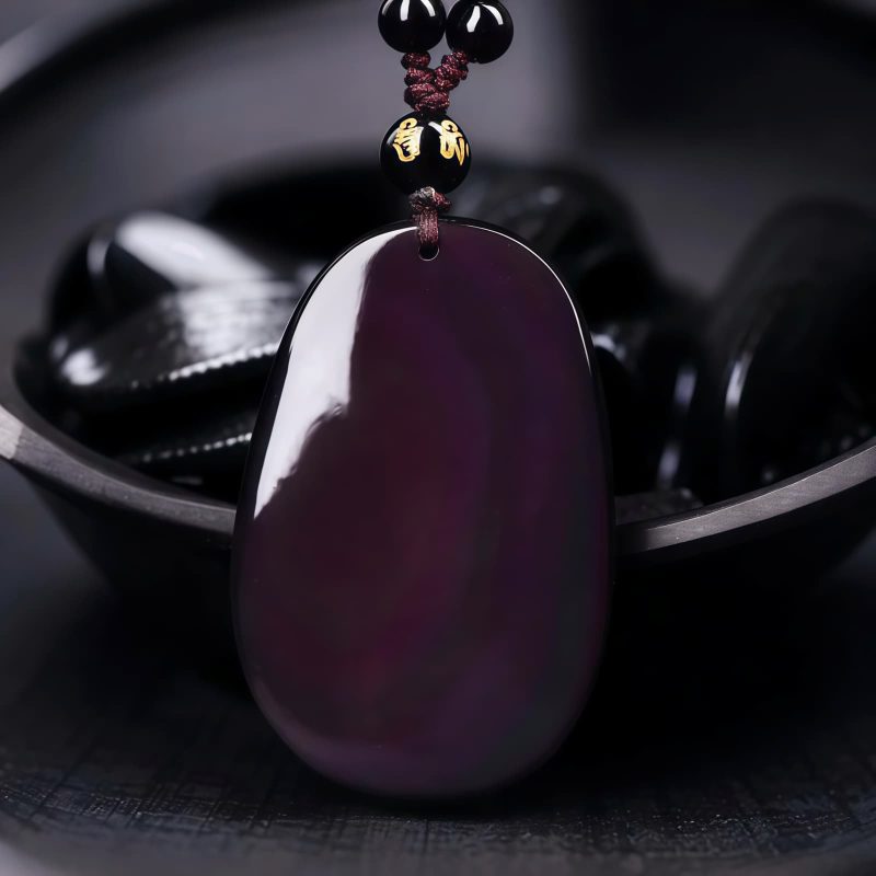 Tibetan PiXiu Rainbow Obsidian Necklace Tibetan PiXiu Rainbow Obsidian Necklace
