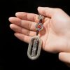 Tibetan Om Mani Padme Hum Prayer Wheel Car Hanging Decoration Tibetan Om Mani Padme Hum Prayer Wheel Car Hanging Decoration