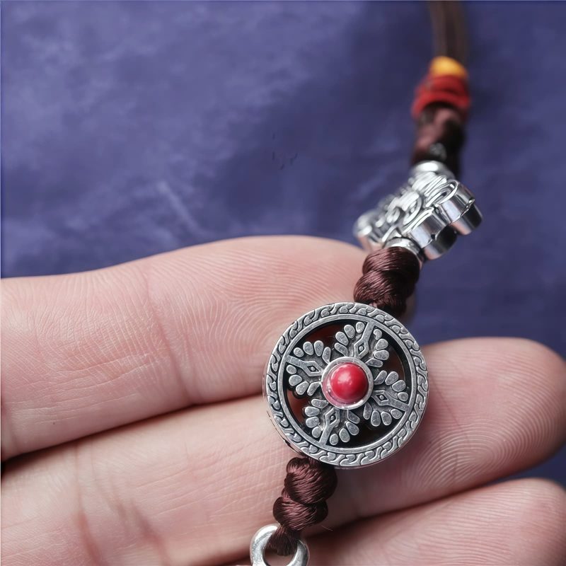 Tibetan Om Mani Padme Hum Prayer Wheel Car Hanging Decoration Tibetan Om Mani Padme Hum Prayer Wheel Car Hanging Decoration