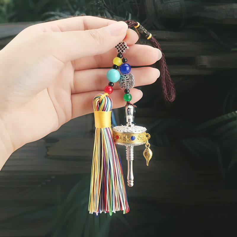 Tibetan Prayer Wheel Car Hanging Ornament Tibetan Prayer Wheel Car Hanging Ornament
