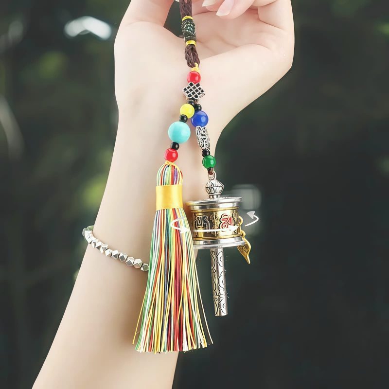 Tibetan Prayer Wheel Car Hanging Ornament Tibetan Prayer Wheel Car Hanging Ornament