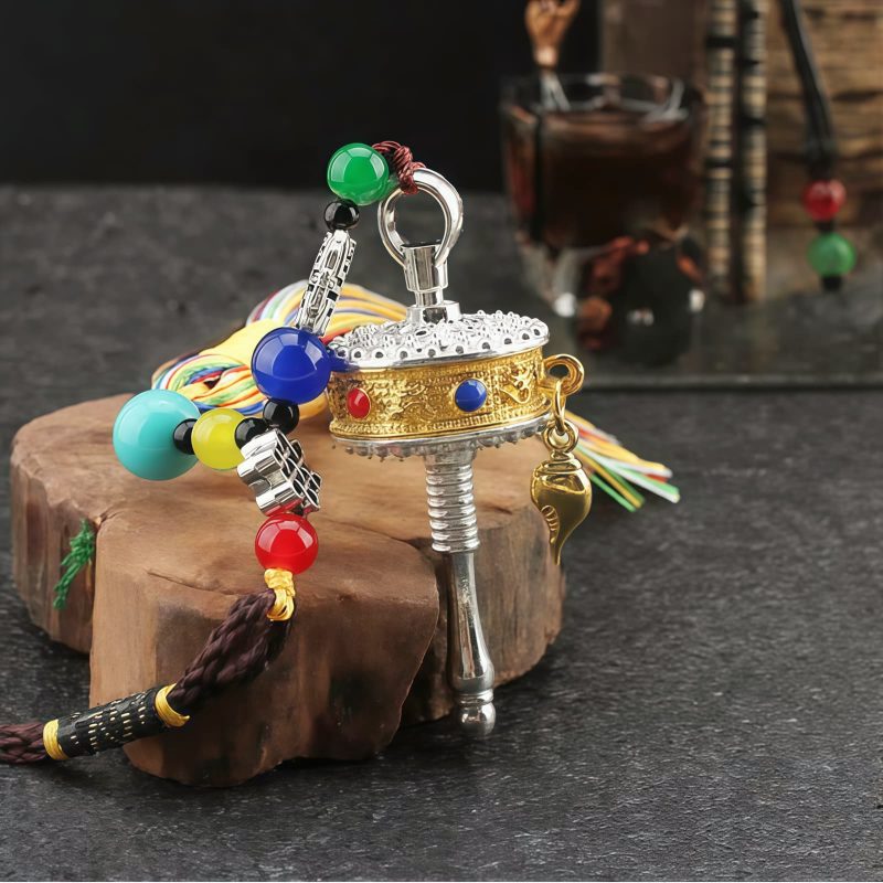Tibetan Prayer Wheel Car Hanging Ornament Tibetan Prayer Wheel Car Hanging Ornament