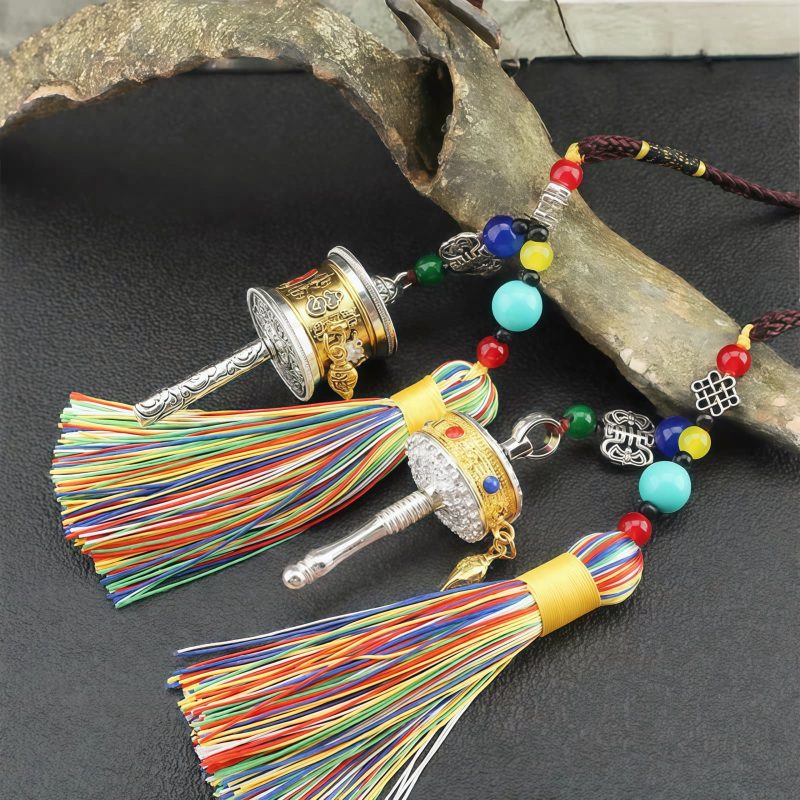 Tibetan Prayer Wheel Car Hanging Ornament Tibetan Prayer Wheel Car Hanging Ornament