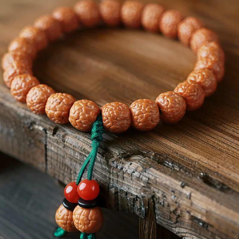 Tibetan Rudraksha Bodhi Seed Agate Bracelet