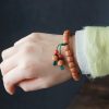 Tibetan Rudraksha Bodhi Seed Agate Bracelet