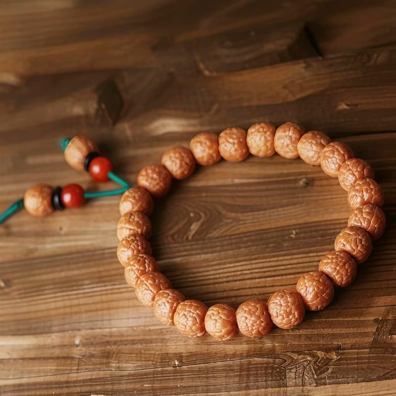 Tibetan Rudraksha Bodhi Seed Agate Bracelet