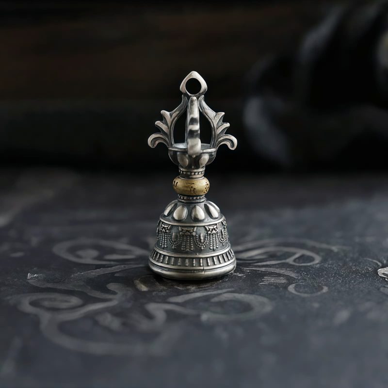 Tibetan 925 Silver Om Mani Padme Hum Dorje Pendant Tibetan 925 Silver Om Mani Padme Hum Dorje Pendant