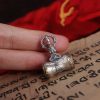 Tibetan 925 Silver Om Mani Padme Hum Dorje Pendant Tibetan 925 Silver Om Mani Padme Hum Dorje Pendant