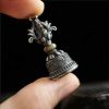 Tibetan 925 Silver Om Mani Padme Hum Dorje Pendant Tibetan 925 Silver Om Mani Padme Hum Dorje Pendant