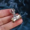 Tibetan 925 Silver Om Mani Padme Hum Dorje Pendant Tibetan 925 Silver Om Mani Padme Hum Dorje Pendant