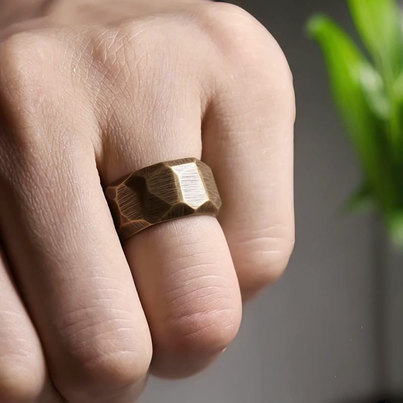 Tibetan Simple Design Copper Wealth Ring Tibetan Simple Design Copper Wealth Ring