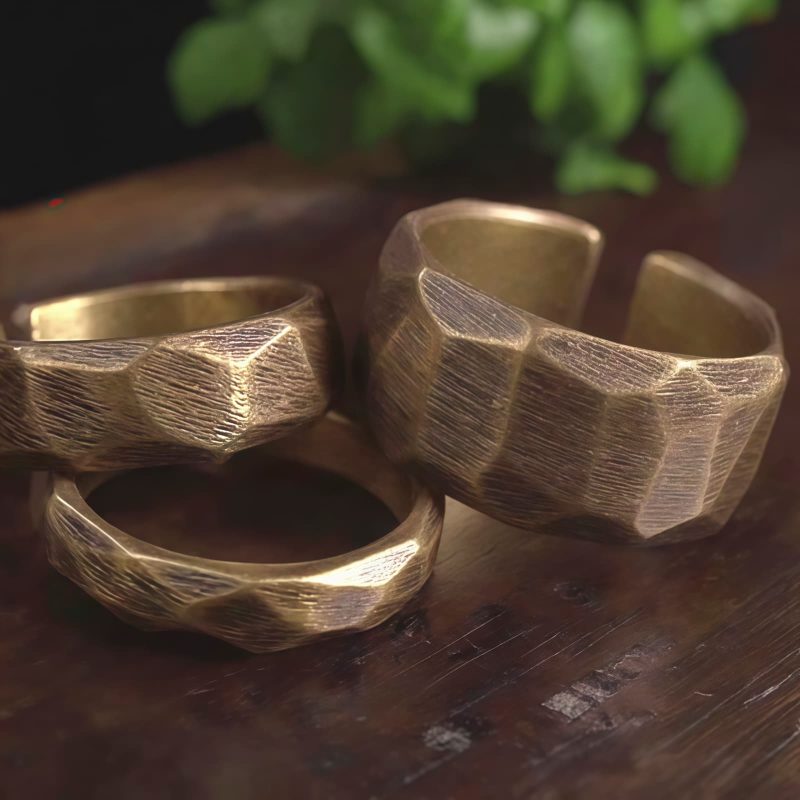 Tibetan Simple Design Copper Wealth Ring Tibetan Simple Design Copper Wealth Ring