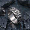 Tibetan Om Mani Padme Hum Titanium Steel Spinner Ring Tibetan Om Mani Padme Hum Titanium Steel Spinner Ring