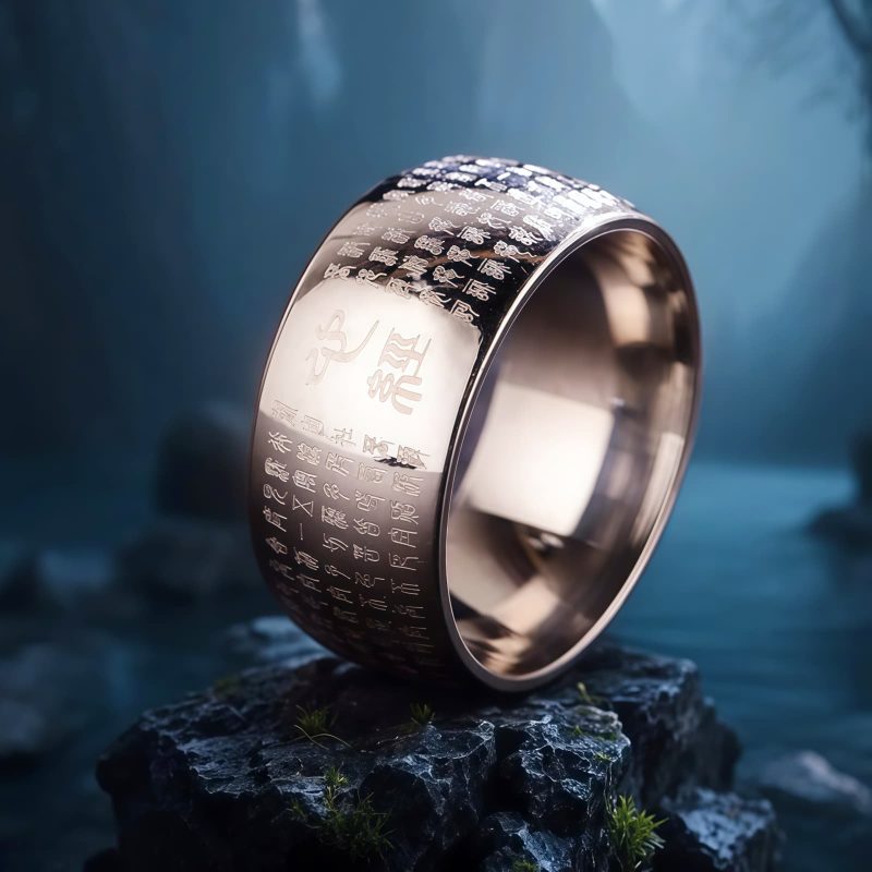 Tibetan Titanium Steel Balance Ring Tibetan Titanium Steel Balance Ring