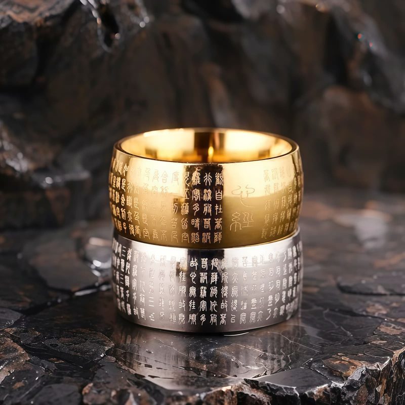 Tibetan Titanium Steel Balance Ring Tibetan Titanium Steel Balance Ring