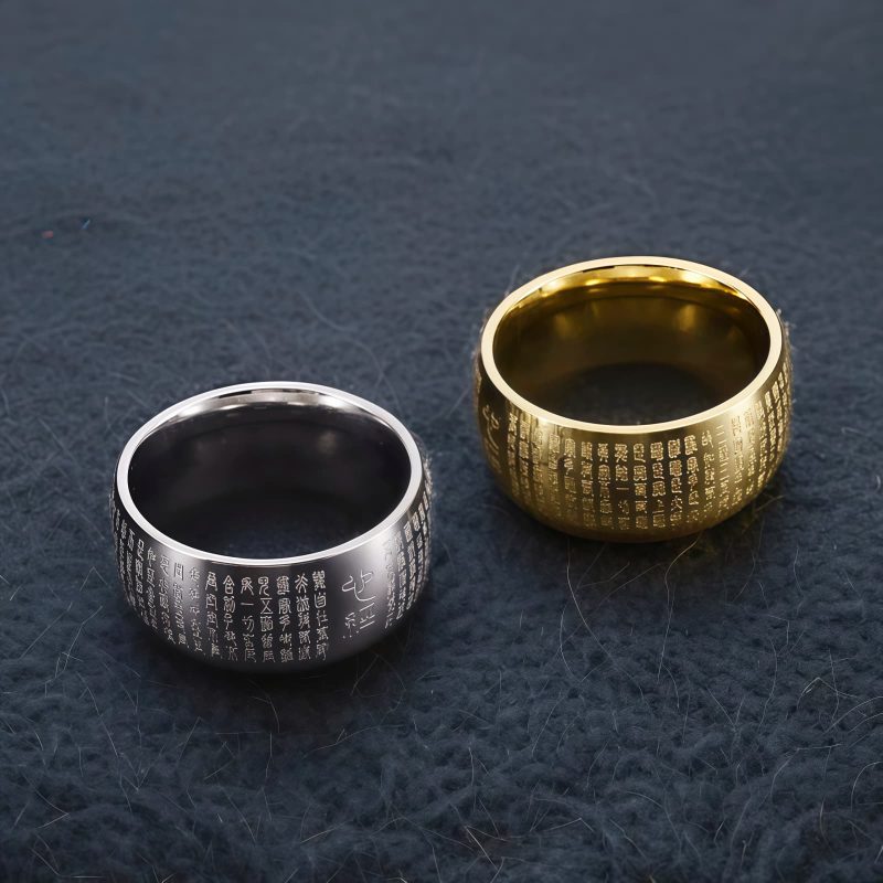 Tibetan Titanium Steel Balance Ring Tibetan Titanium Steel Balance Ring