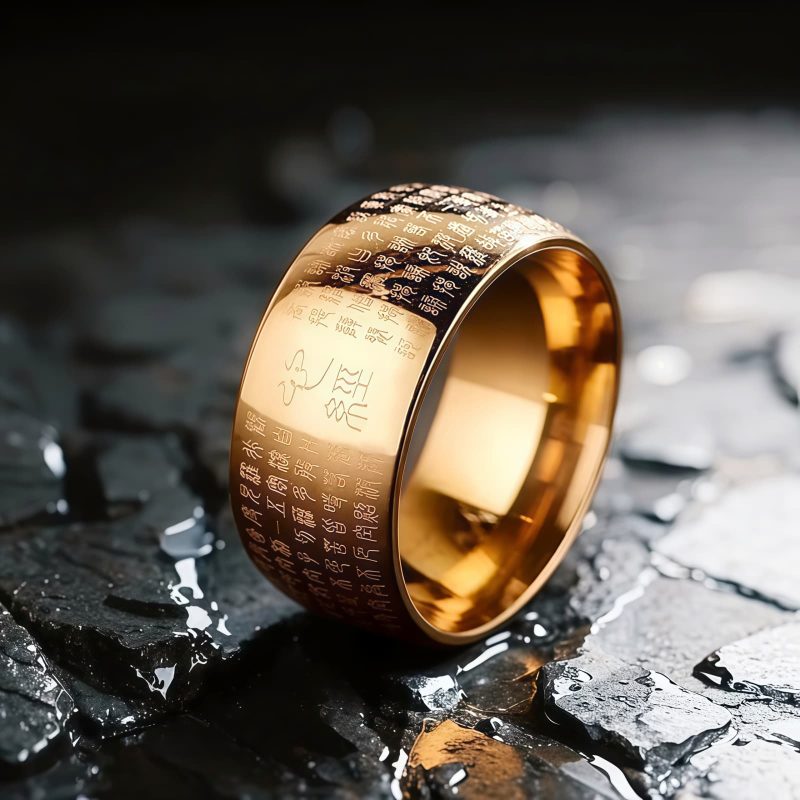Tibetan Titanium Steel Balance Ring Tibetan Titanium Steel Balance Ring