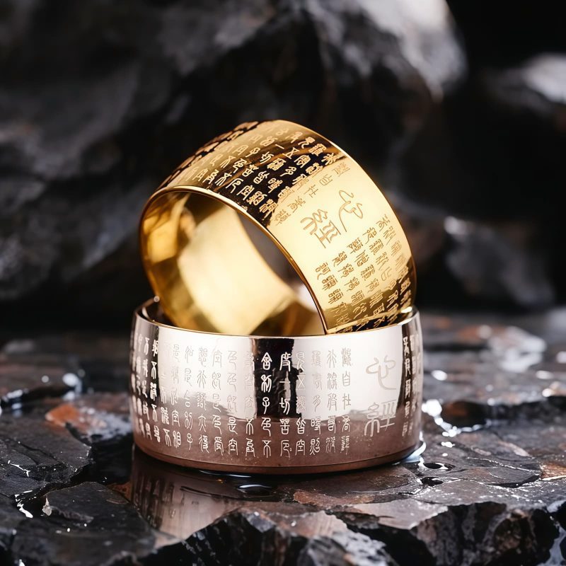 Tibetan Titanium Steel Balance Ring Tibetan Titanium Steel Balance Ring