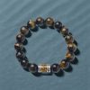 Tiger Eye Courage Bracelet with Six True Words Tiger Eye Courage Bracelet with Six True Words
