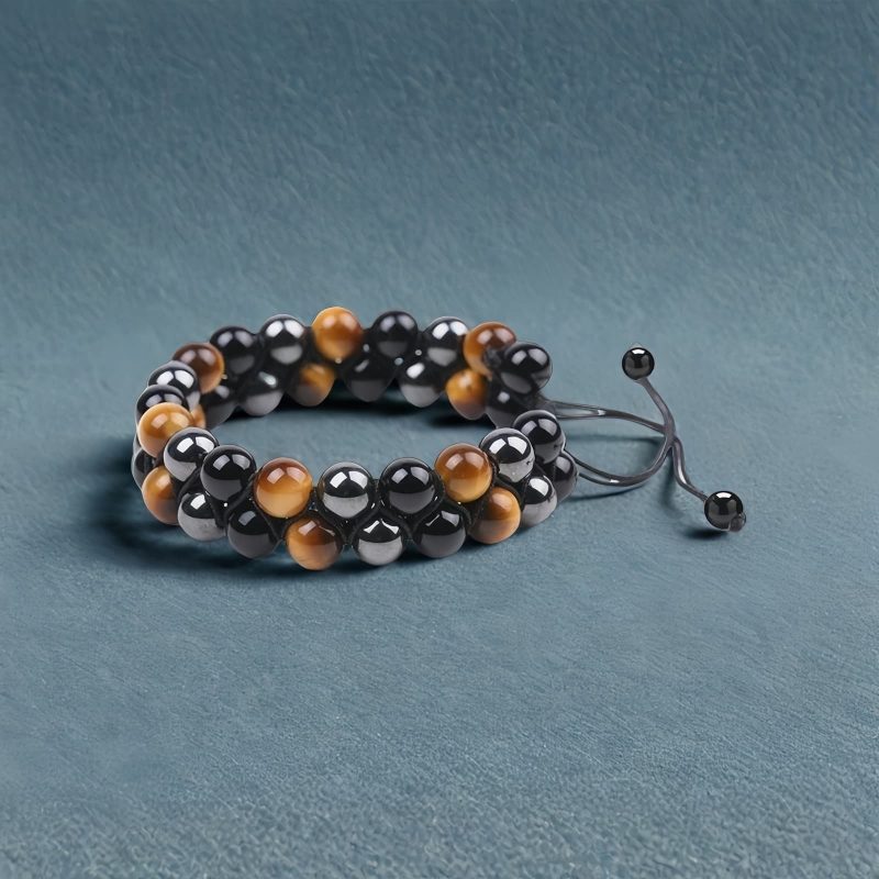 Protection Tiger's Eye Lava Rock Bracelet Protection Tiger's Eye Lava Rock Bracelet
