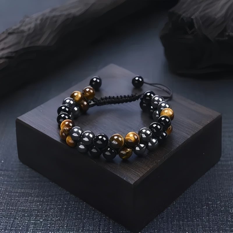 Protection Tiger's Eye Lava Rock Bracelet Protection Tiger's Eye Lava Rock Bracelet