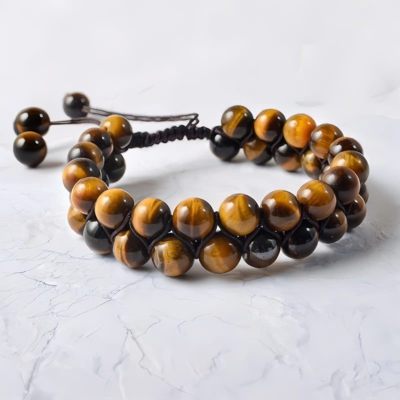 Protection Tiger's Eye Lava Rock Bracelet Protection Tiger's Eye Lava Rock Bracelet