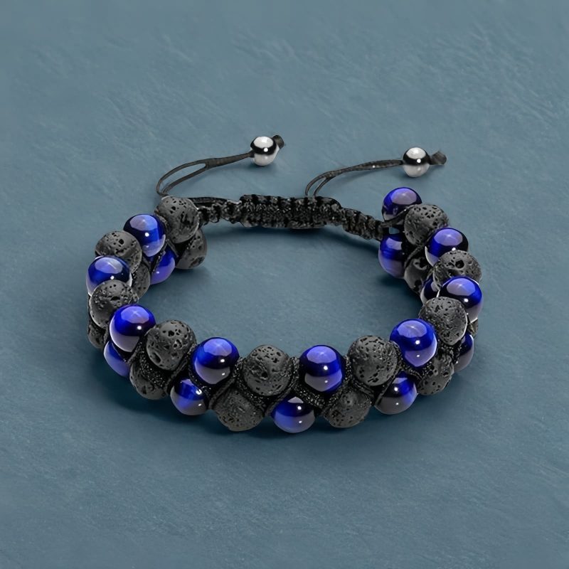 Protection Tiger's Eye Lava Rock Bracelet Protection Tiger's Eye Lava Rock Bracelet