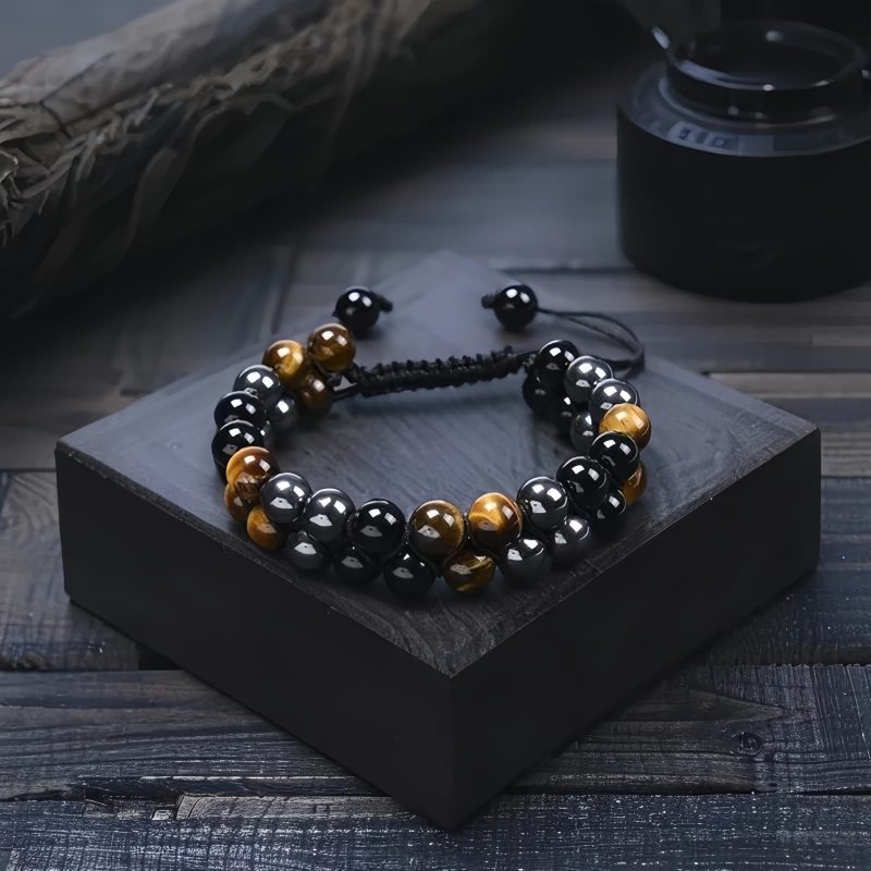 Protection Tiger's Eye Lava Rock Bracelet Protection Tiger's Eye Lava Rock Bracelet